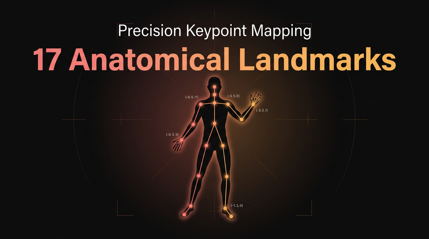 17 anatomical landmarks keypoint mapping